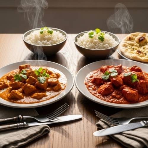 butter chicken recipe vs tikka masala