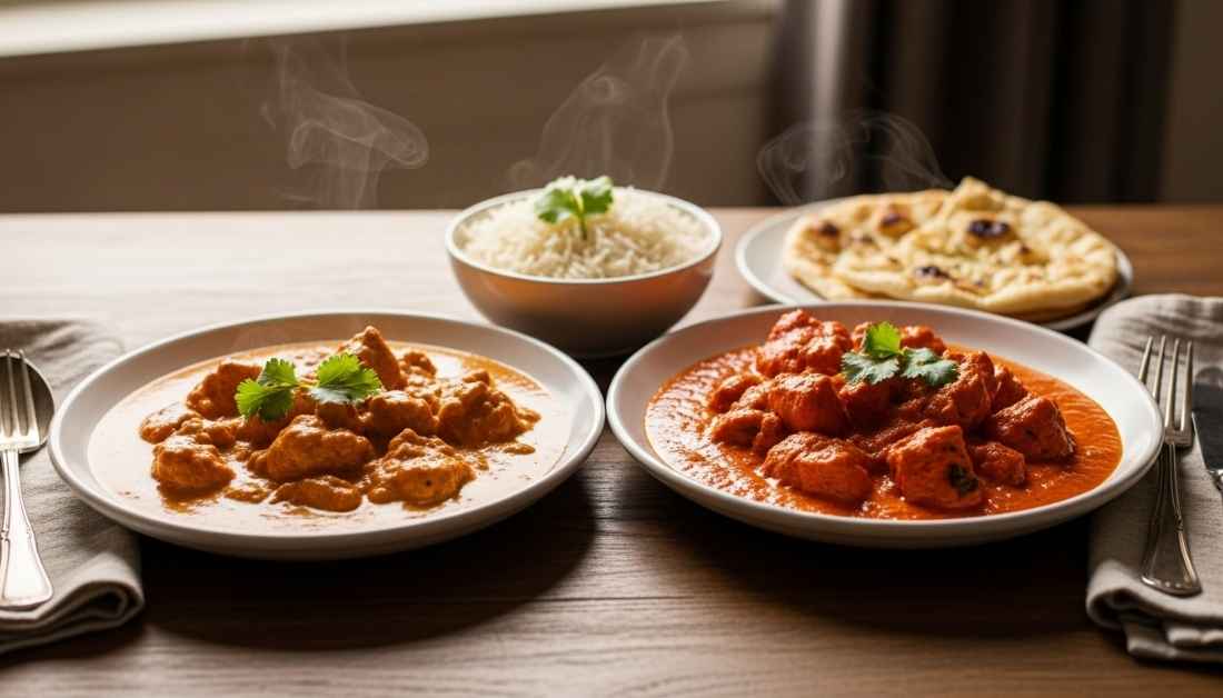 butter chicken recipe vs tikka masala