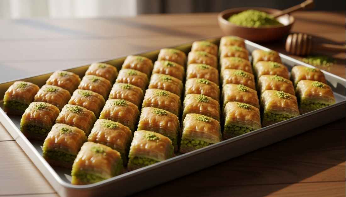 Lebanese pistachio baklava recipe