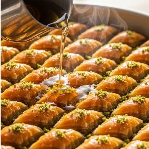 Lebanese pistachio baklava recipe
