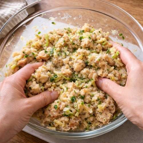 Easy zucchini chicken meatball recipe