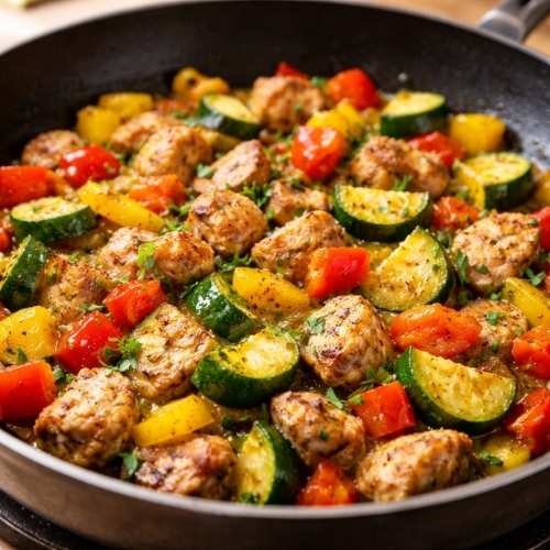 chicken bell pepper zucchini recipe