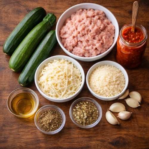 chicken parmesan zucchini boats recipe