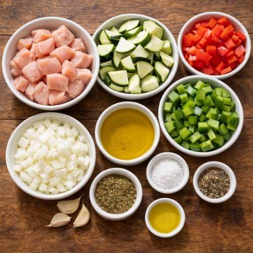 chicken zucchini bell pepper recipe