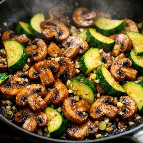 chicken zucchini mushroom recipe