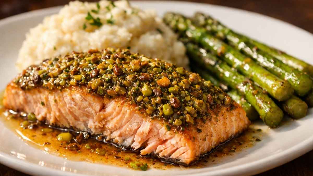 pistachio crusted salmon the keg recipe