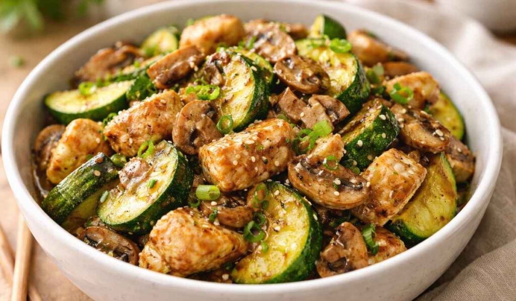 zucchini chicken mushroom recipe
