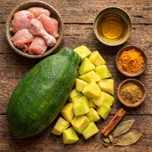 green papaya chicken curry recipe