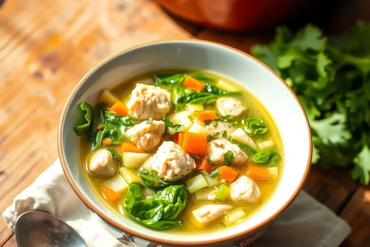 Chicken with Escarole Soup