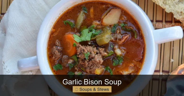 Garlic Bison Soup