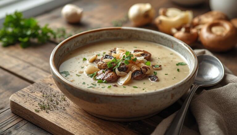 low sodium mushroom soup
