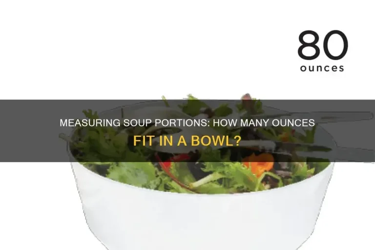 How Many Ounces in a Bowl of Soup