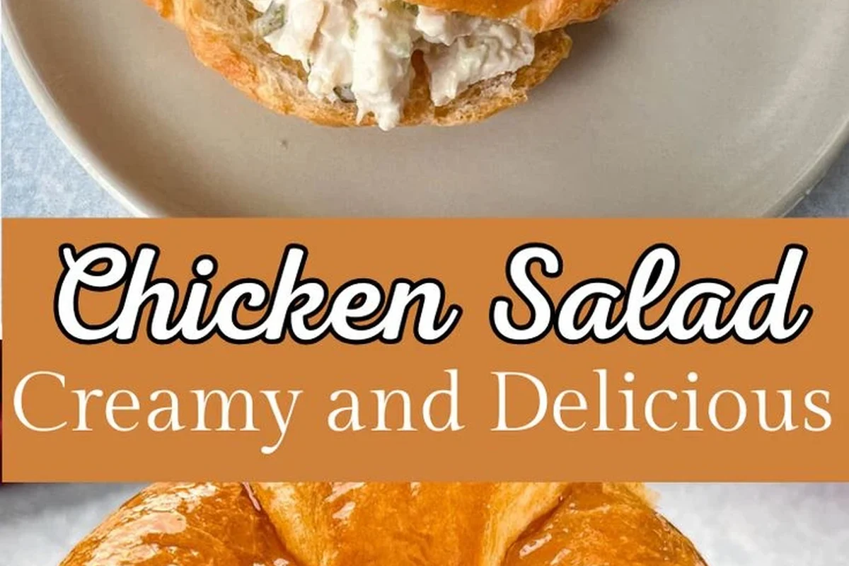 Chicken Salad with Cream Cheese 2 A bowl of creamy chicken salad with cream cheese garnished with fresh cilantro and lime wedges