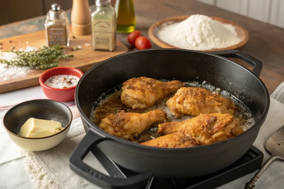 Dutch Oven Fried Chicken