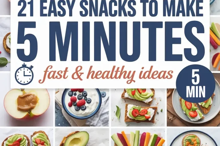 Easy Snacks to Make in 5 Minutes 12 Easy Snacks to Make in 5 Minutes