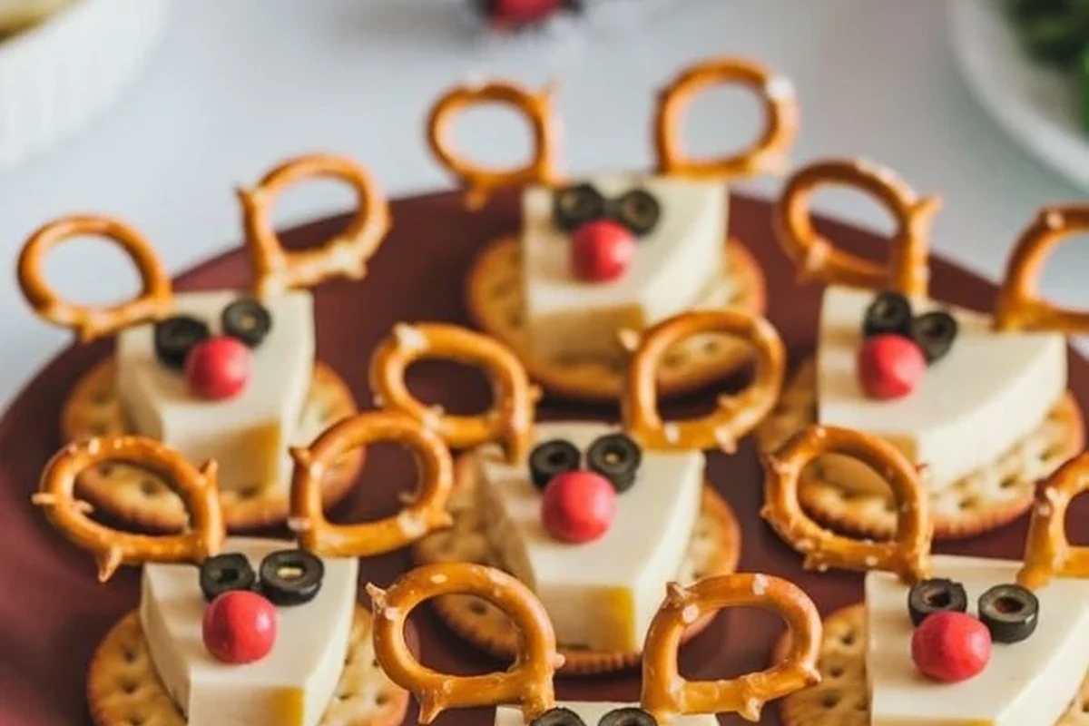 Belizean Christmas snack platter with sweet and savory holiday bites